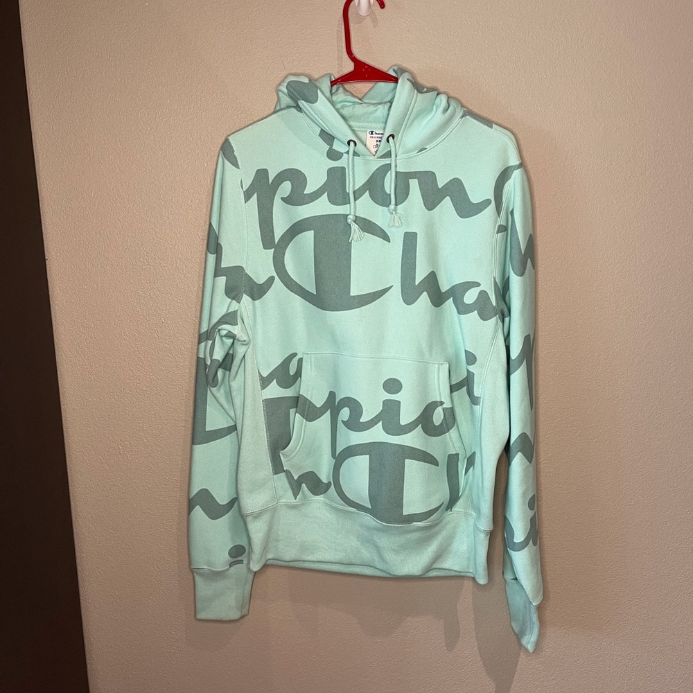 Perfect Condition Champion sweatshirt Size Small Mint green color